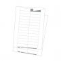 Cardboard inserts, white; DIN A4 Sheet, micro perforated